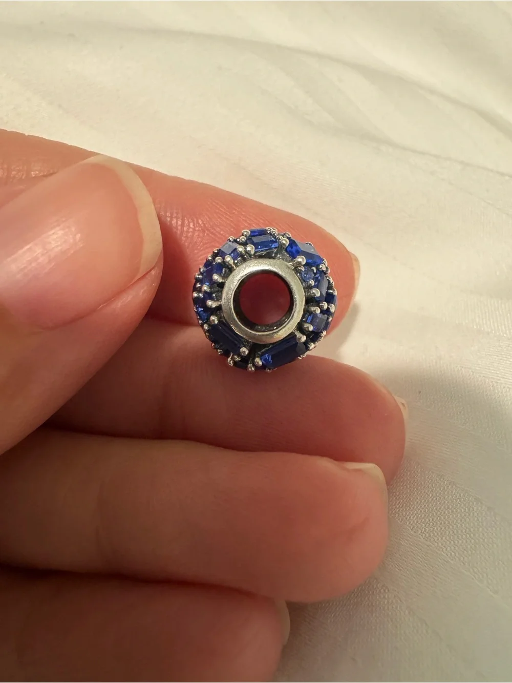Pandora Royal Blue Cluster Crystal Charm